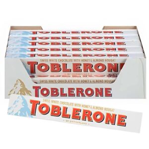 توبليرون شوكولاتة البيضاء مع العسل اللوز