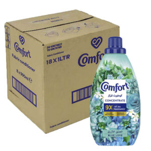 Comfort Concentrate Fabric Softener Blue Love 18x1Ltr
