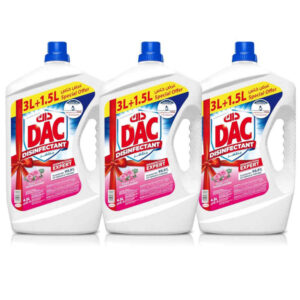 DAC Disinfectant Floor Cleaner Rose 3x4.5L