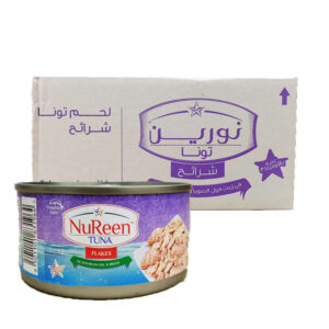 flakes tuna in soyabean oil brine nureen 48x170g