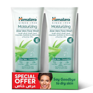 Himalaya Moisturizing Aloe Vera Face Wash Purifying Neem 2x150ml