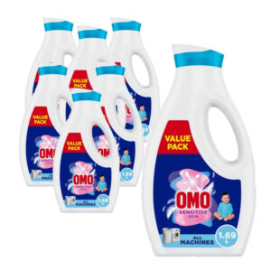 Omo Liquid Detergent for Sensitive Skin 6x1.69Ltr