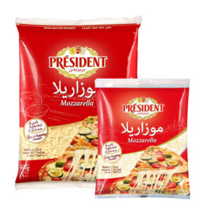 بريزيدنت جبنة موزاريلا مبشورة