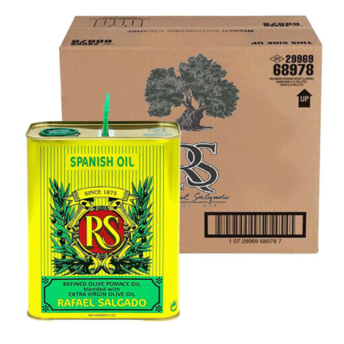 RS Refined Olive Pomace Oil Blended with Extra Virgin Olive Oil Tin 2L 4x2L