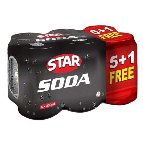 Star Soda Can Soft Drink 6x330ml