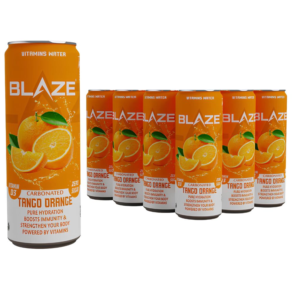 BLAZE Vitamin Water – Tango Orange – Zero Sugar, Vitamin D3 4000IU