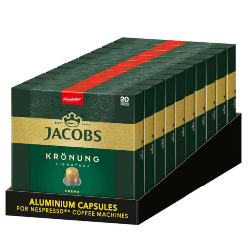 Jacobs Kronung Crema Coffee Capsules (Nespresso Compatible) 10x20 capsules