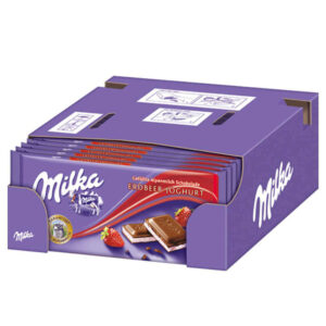 شوكولاتة ميلكا زبادي بالفراولة 22x100g