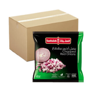 Sunbulah Chopped Red Onions 12x450g