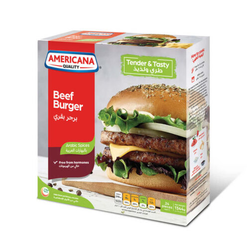 برجر لحم أمريكانا بتوابل عربية