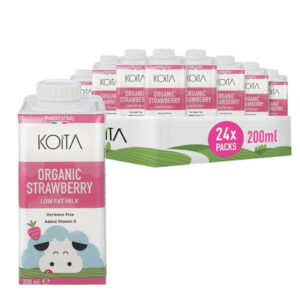 Koita Organic Strawberry Milk 24x200ml