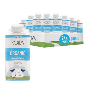 Koita Organic Whole Fat Milk 24x200ml