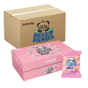 Meiji Hello Panda Strawberry Filled Biscuits 32g