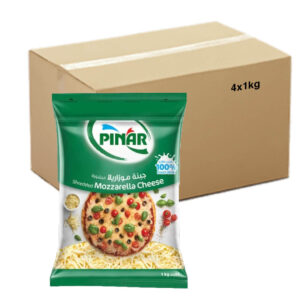 Pinar Shredded Mozzarella Cheese 4x1kg