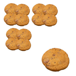 كوكيز مخبوز بشوكولاتة مزدوجة