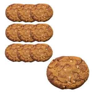 كوكيز مخبوز بفول سوداني ونوتيلا