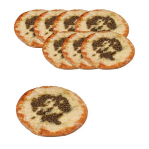 مناقيش عادية بالجبن والزعتر