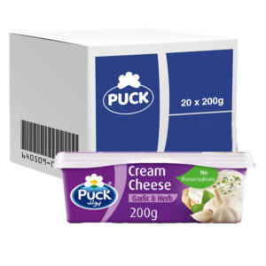 Puck Cream Cheese Garlic & Herbs Spread 20x200g