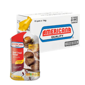 Americana Beef Chapli Kebab Burger 15pcs x 1kg