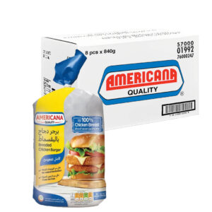 Americana Breaded Chicken Burger 8pcs x 840g
