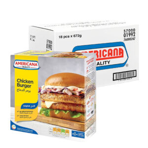 Americana Chicken Burger Unbreaded 18pcs x 672g