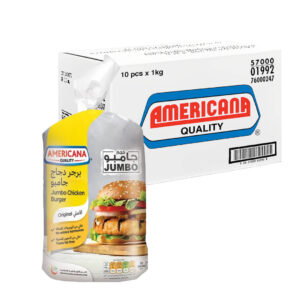 Americana Chicken Burger Unbreaded Jumbo 10pcs x 1kg