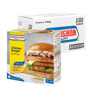 Americana Chicken Burgers Unbreaded 10pcs x 1344g