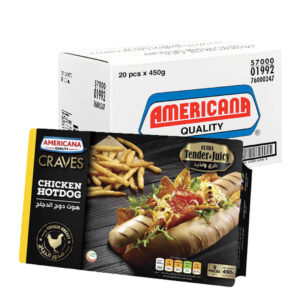 أمريكانا كريفز هوت دوغ دجاج 450غ