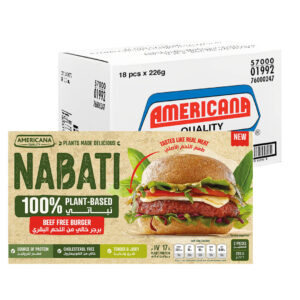 Americana Nabati Plant-Based Beef Free Burger 18pcsx226g