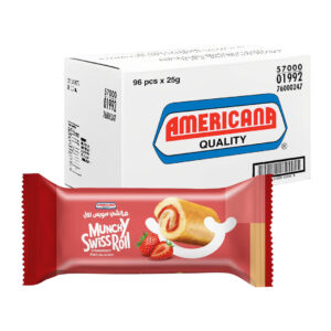 Americana Strawberry Mickey Roll 25g