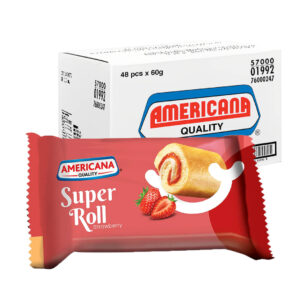 Americana Super Roll Strawberry Cake 60g