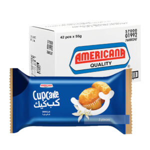Americana Vanilla Cupcake 2pcs 55g 42pcs x 55g