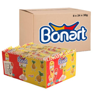 Bonart Sour Straws Tropical (Licorice) 8x24x30g