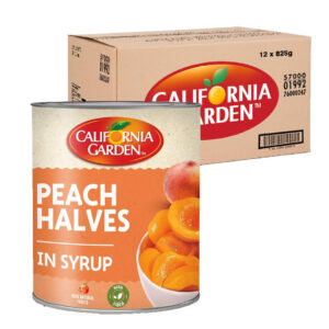 California Garden Peach Halves In Syrup 12x825g