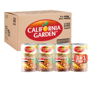 California Garden Peeled Fava Beans Egyptian Recipe 450g 3+1 FREE