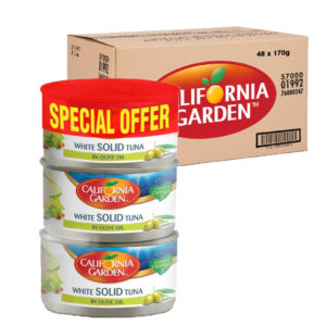 كاليفورنيا جاردن تونة بيضاء بزيت الزيتون 3×170غ
