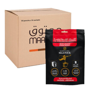 Maatouk Turkish Coffee Dark Roast Sachets 50 pouchs x 10 sachets