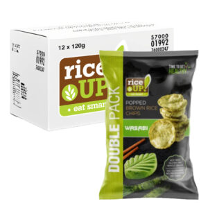 شيبس ارز بني حبوب كاملة واسابي