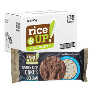 Rice up Rice Cakes with Milk Belgian Chocolate 12x90g