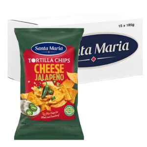 سانتا ماريا تورتيلا تشيبس جبن وجالبينو 185غ