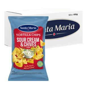 سانتا ماريا تورتيلا تشيبس ساور كريم وتشايفز 185غ