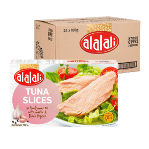 شرائح تونة ثوم وفلفل أسود العلالي