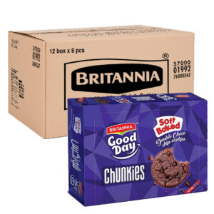 Britannia Good Day Chunkies Soft Double Chocolate Chips Cookies 8x28g