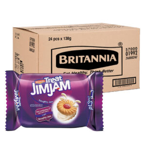 بسكويت جيم جام محشي بالكريمة بريتانيا 138 جم