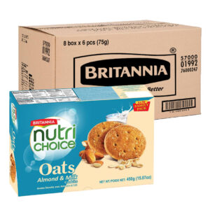 بسكويت شوفان باللوز والحليب نوتري تشويس