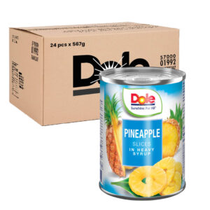 شرائح أناناس في شراب ثقيل دول