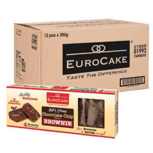 براوني برقائق الشوكولاتة يوروكيك 200 جم