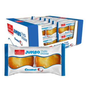 Eurocake Jumbo Twin Cake Coconut 24pcs x 60g