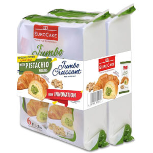 Eurocake Pistachio Jumbo Croissant Value Pack 2x300g