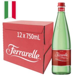 مياه فيراريلي فوارة طبيعية زجاج 750 مل